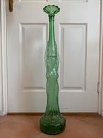 Grote glazen vintage vaas of fles in de vorm van een vrouw, Antiek en Kunst, Antiek | Glas en Kristal, Ophalen of Verzenden