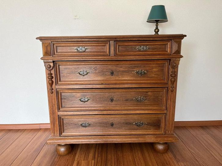 Handgemaakt Eiken Dressoir, Huis en Inrichting, Kasten | Dressoirs, Gebruikt, 100 tot 150 cm, 50 tot 75 cm, Met lade(s), Eikenhout