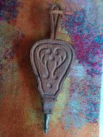 Blaasbalg blaas balg van hout met koper en leer, Antiek en Kunst, Ophalen of Verzenden