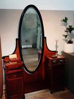 Antieke Kaptafel Jaren 20 met Vitrinekastjes, Ophalen of Verzenden