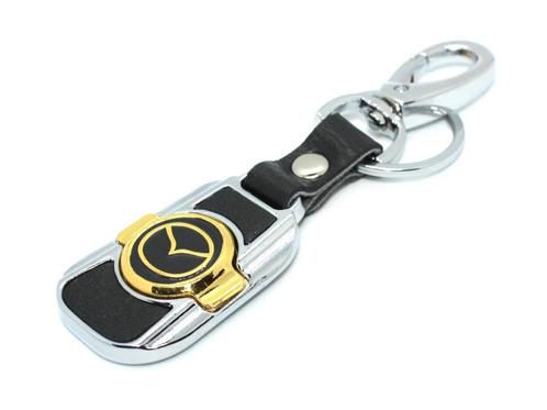 Mazda Sleutelhanger | Leer, Metaal | Karabijnsluiting| Mazda, Verzamelen, Sleutelhangers, Nieuw, Ophalen of Verzenden