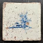 Delfts blauwe tegel, 17e eeuw, boerderij, Ophalen of Verzenden