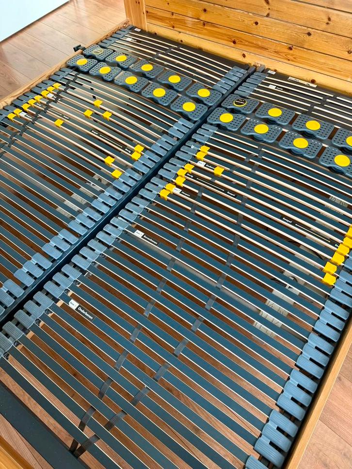 2x elektrische lattenbodems 90x200, Huis en Inrichting, Slaapkamer | Matrassen en Bedbodems, Zo goed als nieuw, 90 cm, Eenpersoons