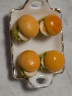 Broodjes kaas of ei 1:12, Verzamelen, Poppenhuizen en Toebehoren, Ophalen of Verzenden, Nieuw, Poppenhuis