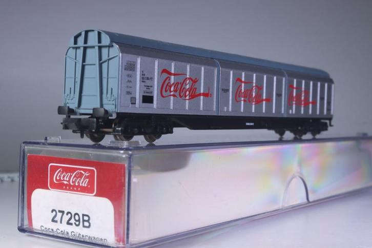Schuifwandwagon type Habiqss, Coca Cola, Transwaggon, Hobby en Vrije tijd, Modeltreinen | N-Spoor, Nieuw, Wagon, Gelijkstroom