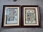 2x 3D uitgesneden Anton Pieck afbeeldingen, Antiek en Kunst, Ophalen of Verzenden