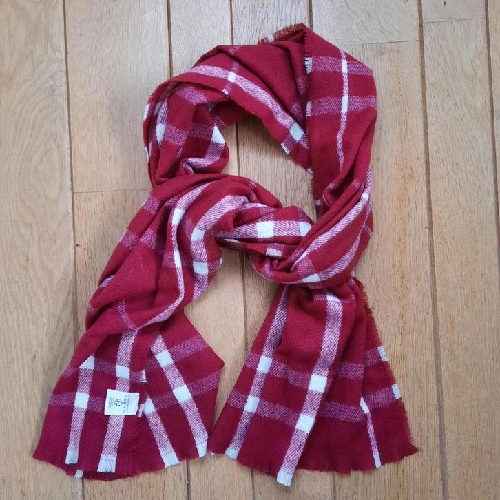 Sjaal omslagdoek rood wit ruit wol - nieuw -, Kleding | Dames, Mutsen, Sjaals en Handschoenen, Nieuw, Sjaal, Maat 46/48 (XL) of groter