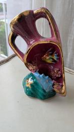 Vallauris Retro Vintage Franse kruik met vissen nachtlampje, Ophalen of Verzenden