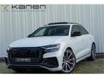 Audi Q8 55 TFSI e Quattro S-Line Pano RS Stoel ACC 360 Head, Auto's, Audi, Gebruikt, Zwart, 2995 cc, Met garantie (alle)