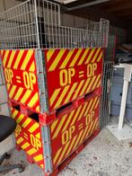 2 Verkooppallets met OP=OP Tekst, Ophalen of Verzenden