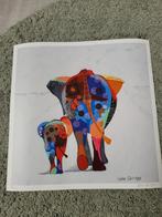 Ester Steintjes Kunstprint - Olifant Me and Mom 15/50, Ophalen of Verzenden