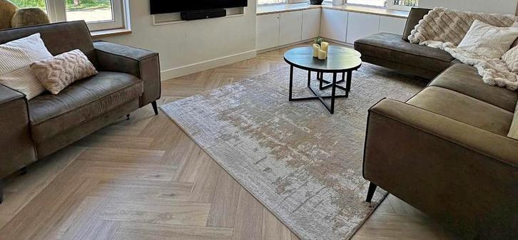 Barrio hoekbank + fauteuil met elektrische relaxfunctie, Huis en Inrichting, Banken | Complete zithoeken, Zo goed als nieuw, Leer