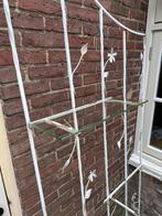 Uniek vintage wandrek, brocante metalen rek, Antiek en Kunst, Curiosa en Brocante, Ophalen