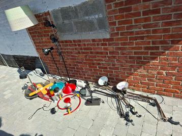 Lot vintage lampen (deel met werk aan) beschikbaar voor biedingen