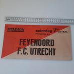 FEYENOORD  - F.C. UTRECHT tramkaart jaren '80, Verzamelen, Ophalen of Verzenden, Zo goed als nieuw, Feyenoord