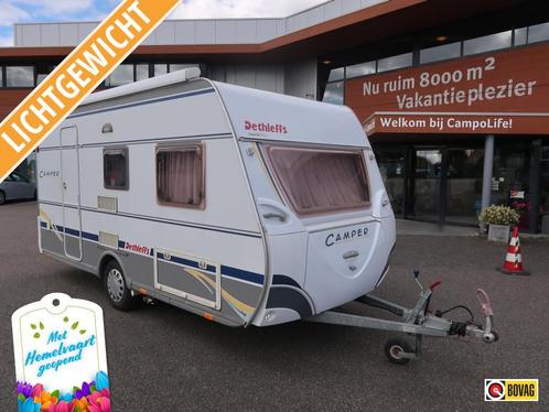 Dethleffs Camper 440 DB MET LUIFEL EN VOORTENT, Caravans en Kamperen, Caravans, tot en met 4, 750 - 1000 kg, Treinzit, Dethleffs