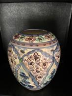 Vintage Edam Holland Vaas met Bloemmotief, Antiek en Kunst, Antiek | Vazen, Ophalen of Verzenden