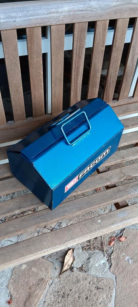 Metalen gereedschapskist - Metalen Opbergbox, Doe-het-zelf en Verbouw, Gereedschapskisten, Gebruikt, Ophalen of Verzenden