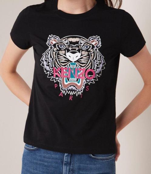Kenzo Icon Tiger zwart t-shirt met logoprint maat S, Kleding | Dames, T-shirts, Nieuw, Maat 36 (S), Zwart, Korte mouw, Ophalen of Verzenden