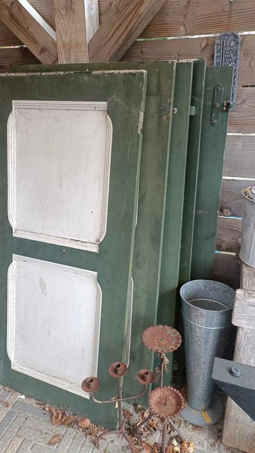 Set van 6 Decoratieve Raamluiken Hardhout, Doe-het-zelf en Verbouw, Deuren en Horren, Gebruikt, Overige typen, Minder dan 200 cm