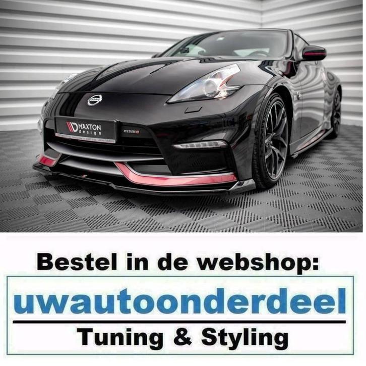 Maxton Design Spoiler Lip Splitter Voor Nissan 370Z Nismo, Auto diversen, Tuning en Styling, Verzenden