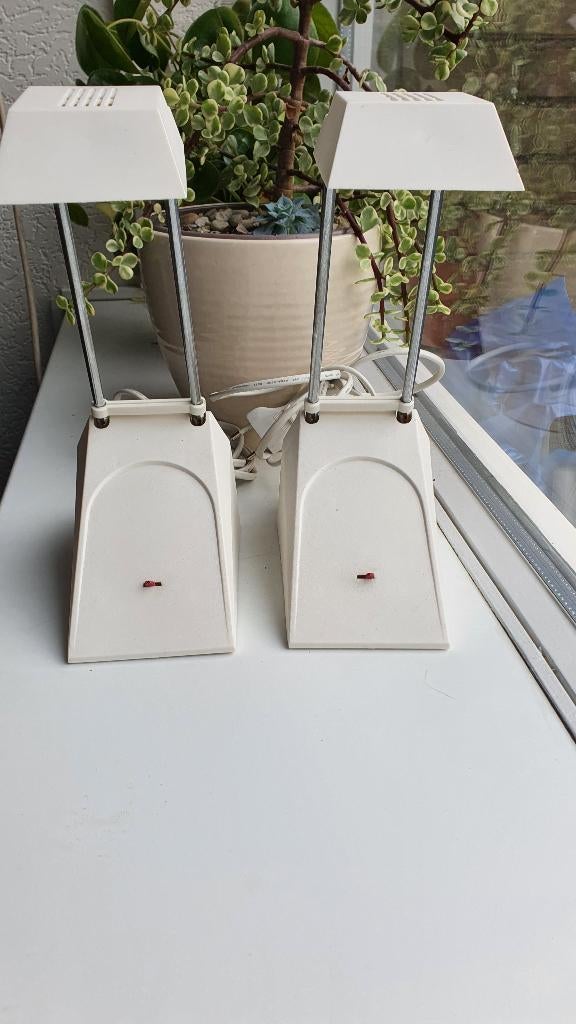 2 IKEA Telescopische Retro Bureaulampen B9009, Huis en Inrichting, Lampen | Tafellampen, Ophalen of Verzenden, Minder dan 50 cm