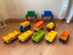 Duplo, wagonnetjes, trein coupé, silo, aanhanger (bij rails), Ophalen of Verzenden, Gebruikt, Duplo