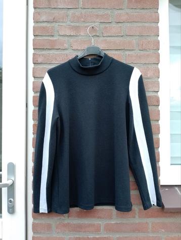 Moderne super mooi trui van BR&DY, L zwart wit