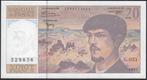 Frankrijk 20 Francs 1997  Claude Debussy, Postzegels en Munten, Bankbiljetten | Europa | Niet-Eurobiljetten, Verzenden, Frankrijk