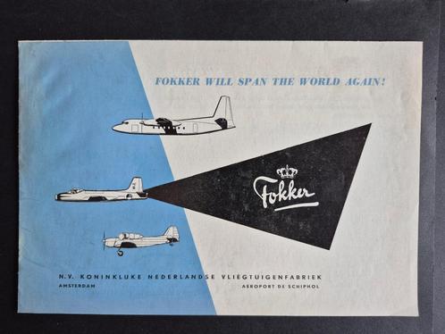 Boekje Fokker will span the world again! (K1135), Verzamelen, Luchtvaart en Vliegtuigspotten, Gebruikt, Boek of Tijdschrift, Ophalen of Verzenden