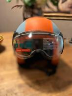 Nieuwe Blauw/Oranje Brommerhelm - Maat Medium, Ophalen of Verzenden, Nieuw, Medium