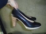 z2) zwart leer pumps als nieuw 7,5 41 gabor, Pumps, Verzenden, Zwart, Gabor