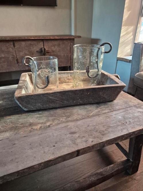 Houten bak aura peeperkorn, Huis en Inrichting, Woonaccessoires | Dienbladen, Zo goed als nieuw, Hout, Ophalen