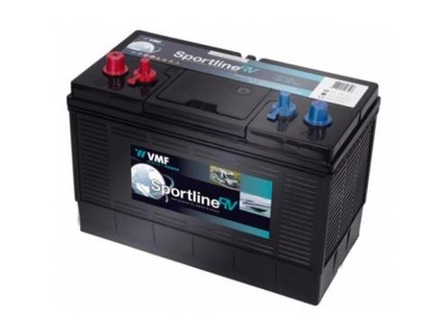 Sportline 105ah semitraktie accu Moveraccu, camperaccu, Caravans en Kamperen, Camper-accessoires, Verzenden