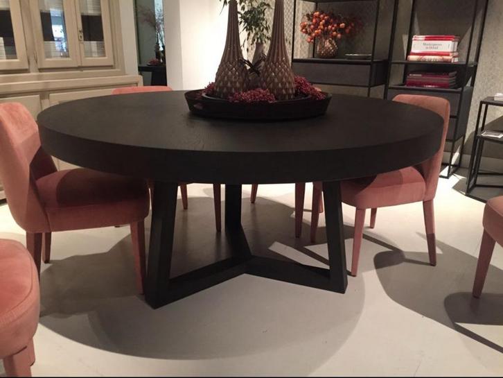 Ronde eetkamertafel, Huis en Inrichting, Complete eetkamers, Zo goed als nieuw, Ophalen