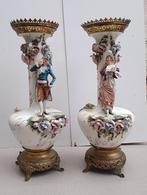 71 сm - 2x antiek vases porselein bronze 19JH, Antiek en Kunst, Antiek | Porselein, Verzenden
