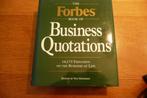 The Forbes book of Business Quotations Ted Goodman 992 blz., 20e eeuw of later, Steve Forbes, Overige gebieden, Ophalen of Verzenden