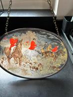 Raamhanger vintage/ jacht tafereel gesigneerd, Ophalen of Verzenden