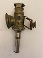 Prachtige complete antieke metalen fietslamp ( izgs )., Antiek en Kunst, Antiek | Lampen, Ophalen of Verzenden