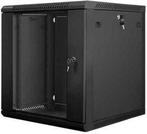 GEVRAAGD 19inch 12u zwarte serverkast, Computers en Software, Serverkasten, Ophalen of Verzenden, Gebruikt, Glas, Plaatstaal