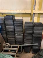 188 plantenpotten plastic zwart, Ophalen, Kunststof, Gebruikt, Vierkant