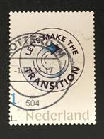 2495 Persoonlijke zegel - Lets make the transition - gestemp, Ophalen of Verzenden, Na 1940, Gestempeld