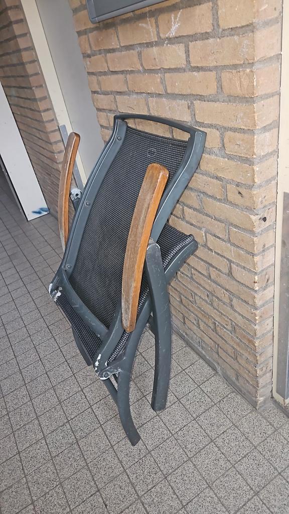 5 Hartman Tuinstoelen Grijs van Hartman, Antiek en Kunst, Antiek | Meubels | Stoelen en Banken, Ophalen