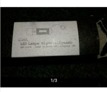 Led zaklantaarn zaklamp opwindbaar big metal beschikbaar voor biedingen