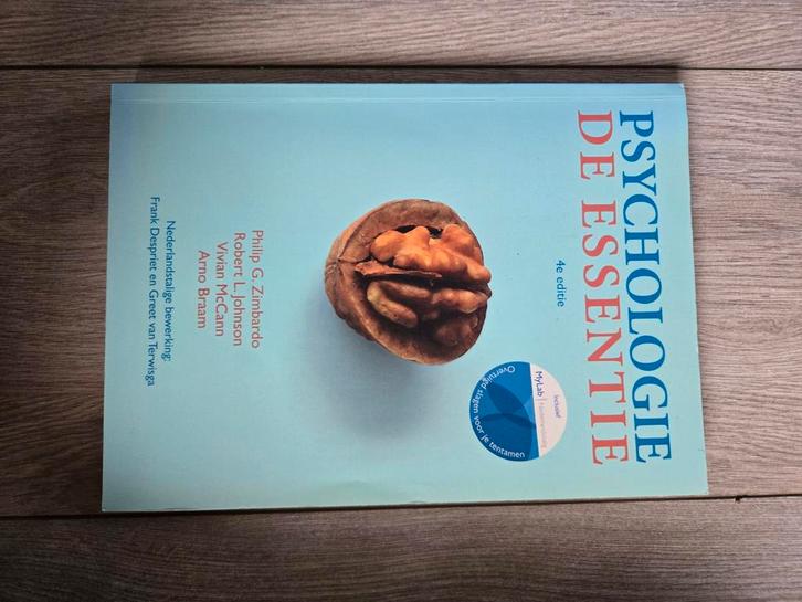 Psychologie de Essentie - 4e editie, Boeken, Studieboeken en Cursussen, Zo goed als nieuw, HBO, Alpha, Ophalen of Verzenden