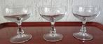 Kristal  cocktail- / ijscoupe glazen, 3 stuks € 15,00, Antiek en Kunst, Ophalen of Verzenden