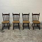Vintage bistro stoelen oude spijlenstoel eetkamerstoel, Ophalen, Gebruikt, Vier