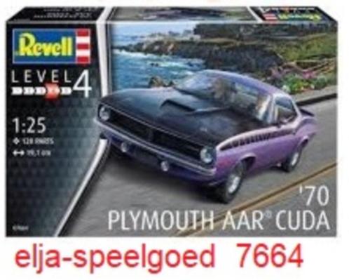 Revell I:25 1970 A.A.R. CUDA NR 7664 modelbouw aut, Hobby en Vrije tijd, Modelbouw | Auto's en Voertuigen, Nieuw, Auto, Groter dan 1:32