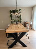 Houten eettafel, Huis en Inrichting, Tafels | Eettafels, Ophalen, Gebruikt, 100 tot 150 cm, 200 cm of meer