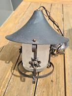 Vintage Ganglamp / Buitenlamp, Ophalen, Gebruikt, Vintage, Glas